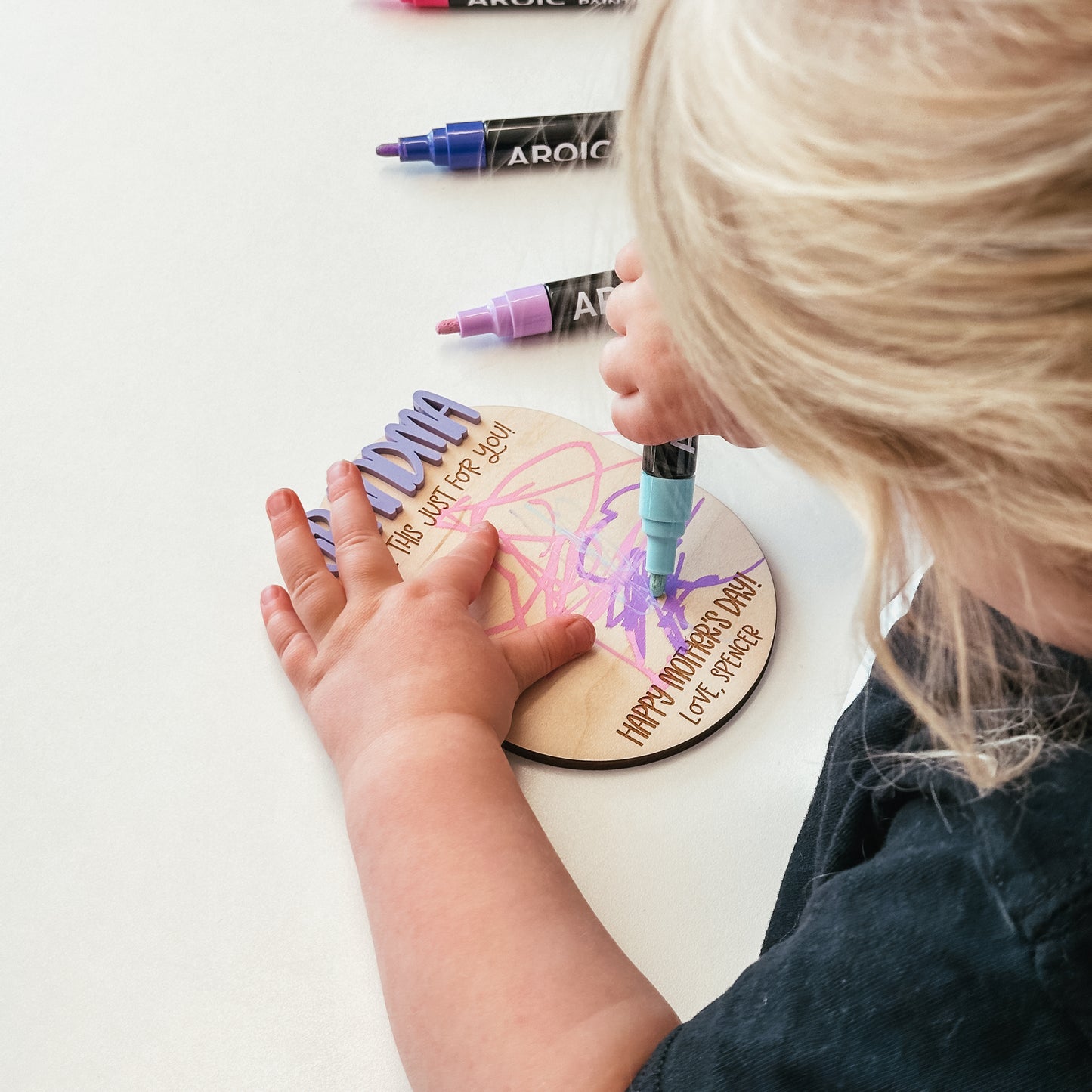 DIY Kid's Drawing Magnet