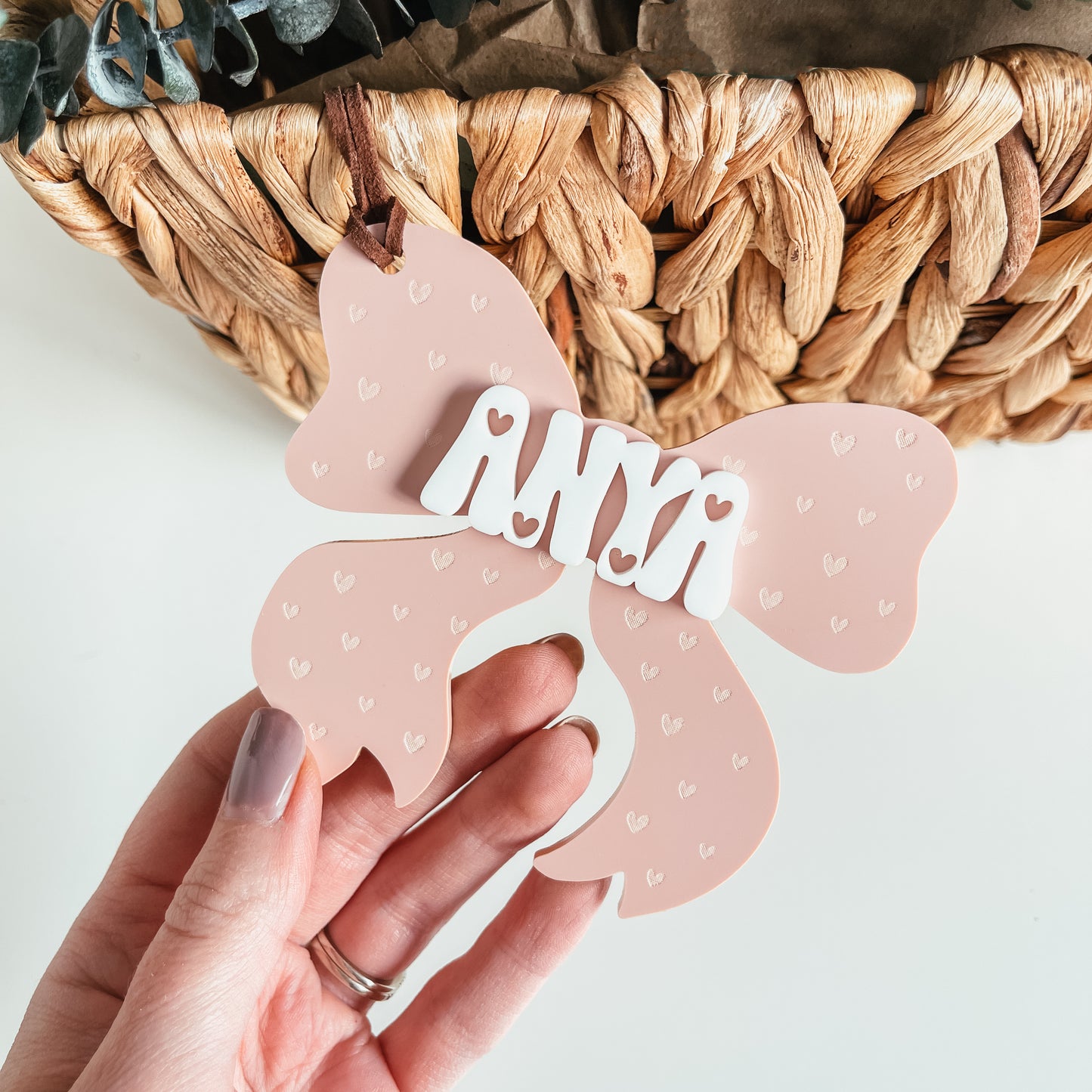Acrylic Bow Tag