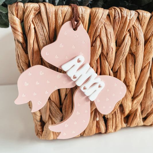 Acrylic Bow Tag