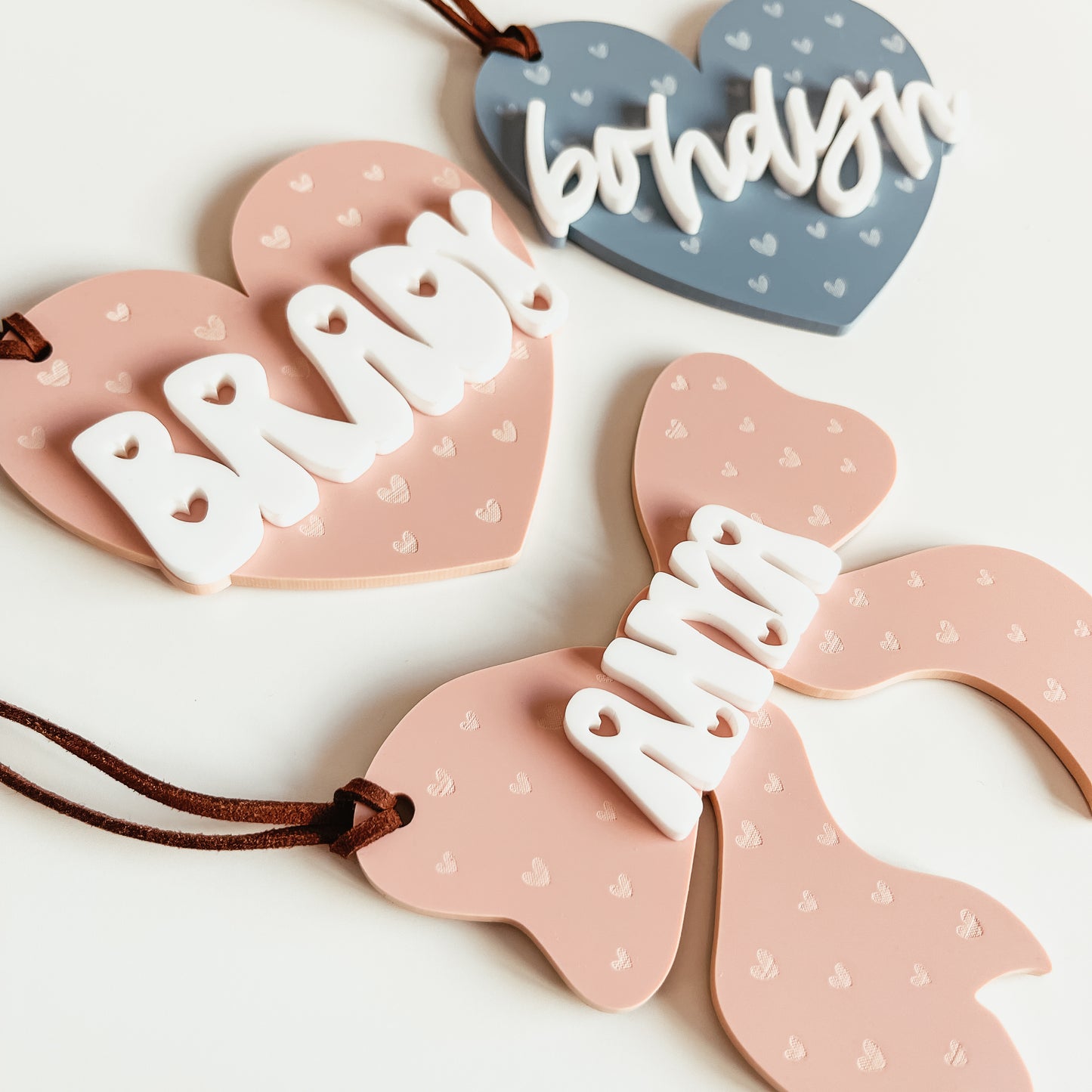 Acrylic Bow Tag