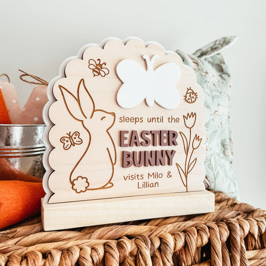 Easter Bunny Countdown Sign