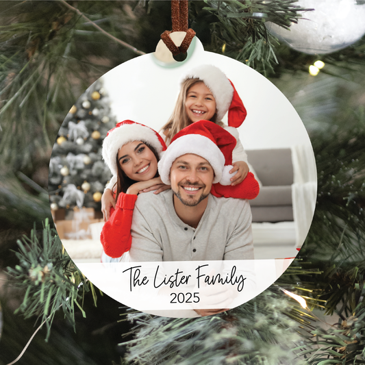Family Photo Ornament V2