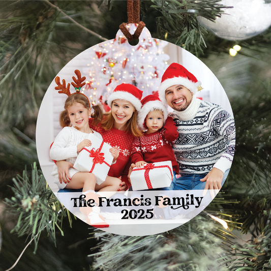 Family Photo Ornament