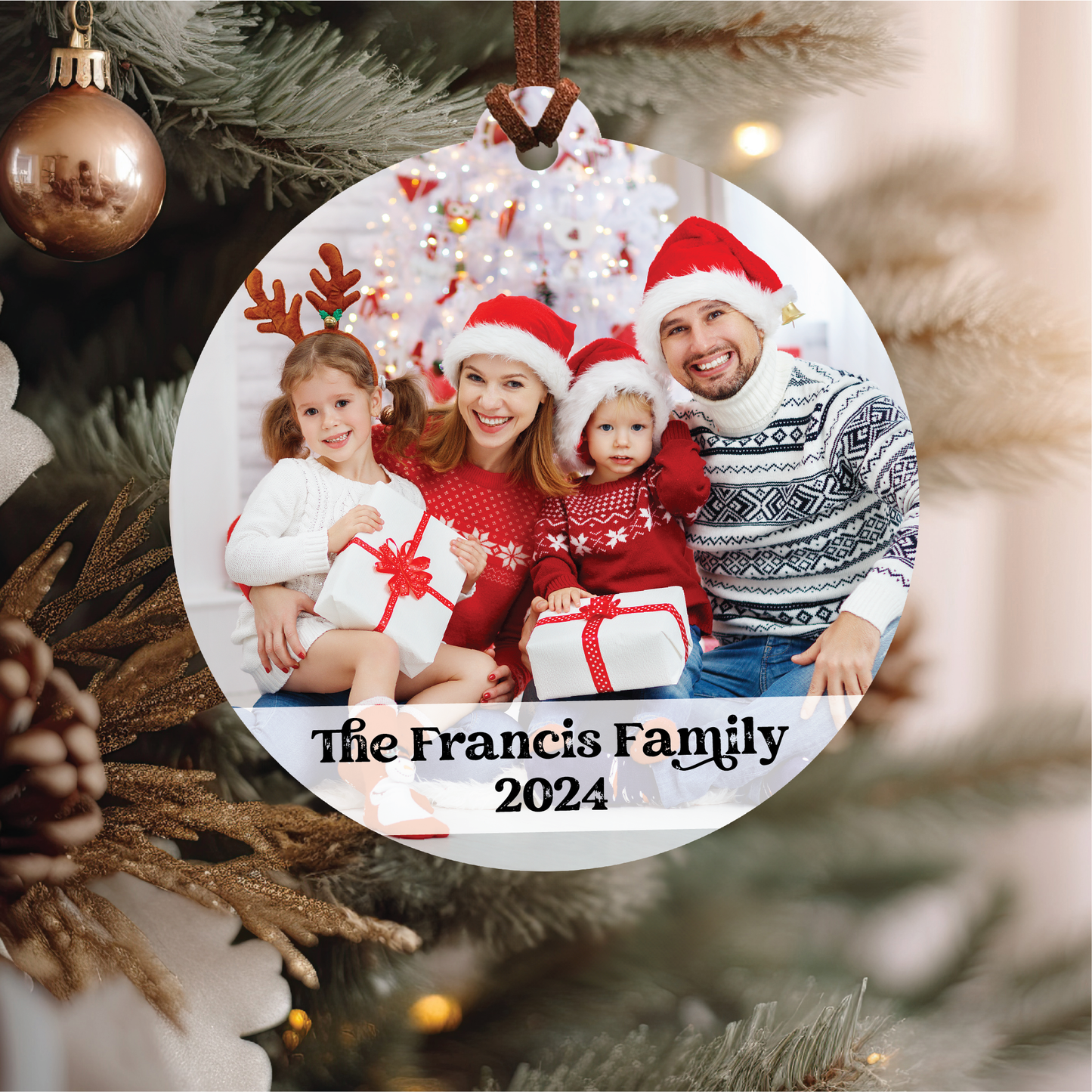 Family Photo Ornament