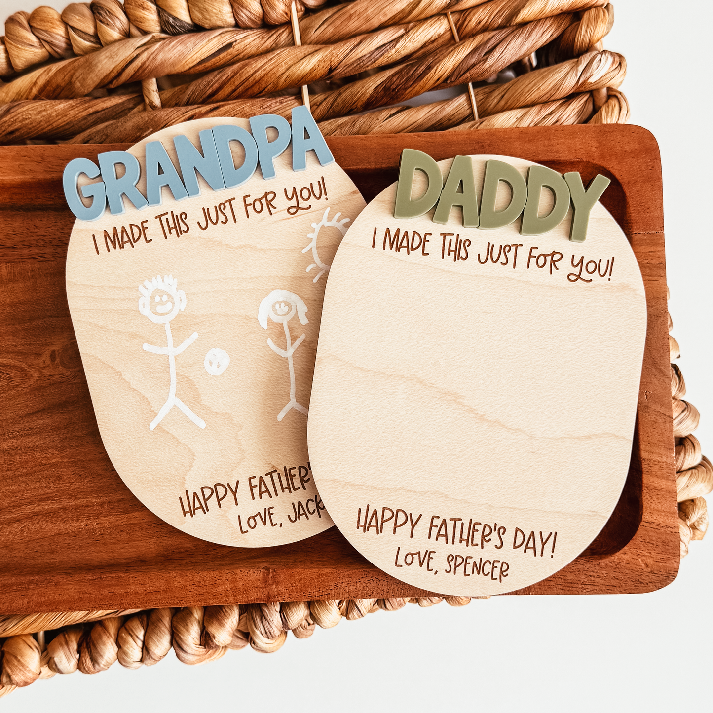 DIY Kid's Drawing Magnet | Father's Day