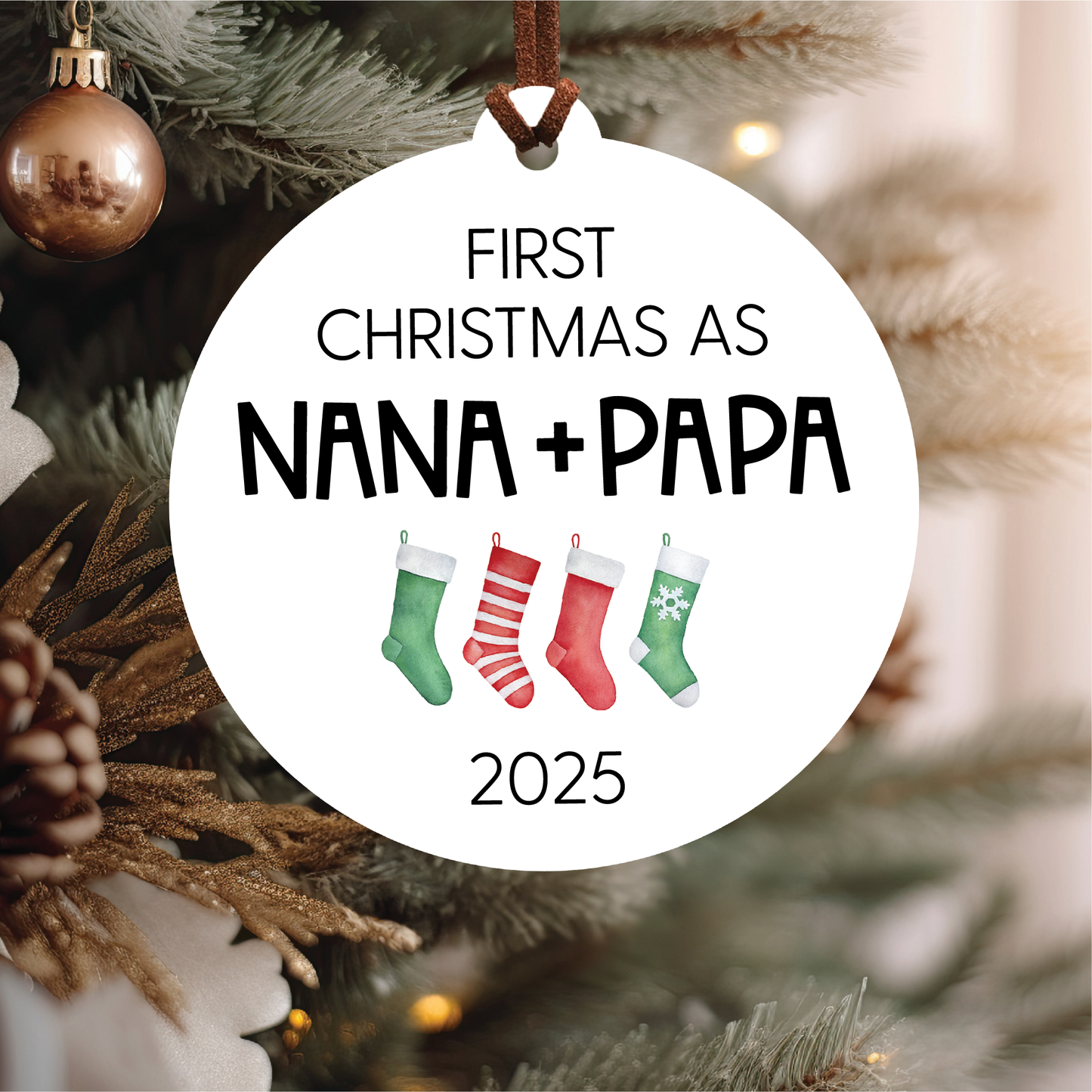 First Christmas as Grandparents Christmas Ornament