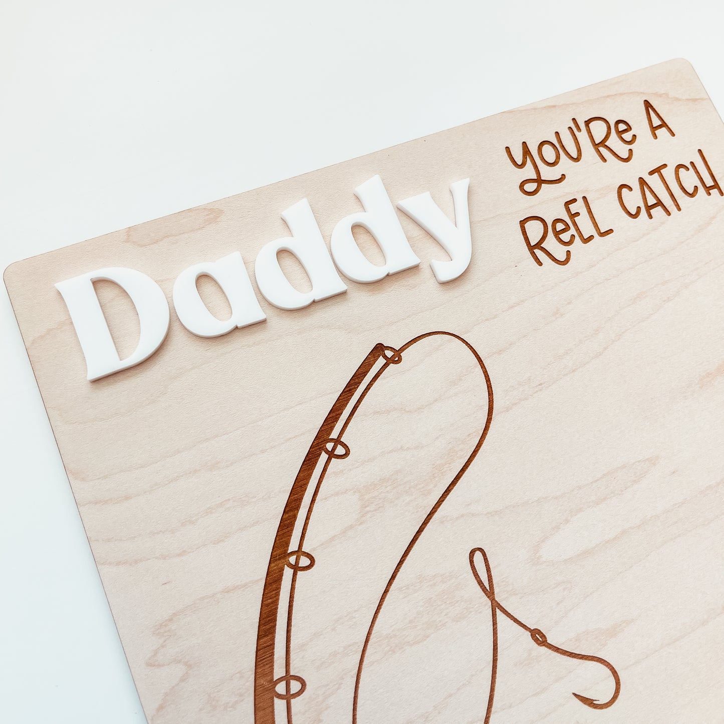 Father's Day Fishing DIY Handprint Sign