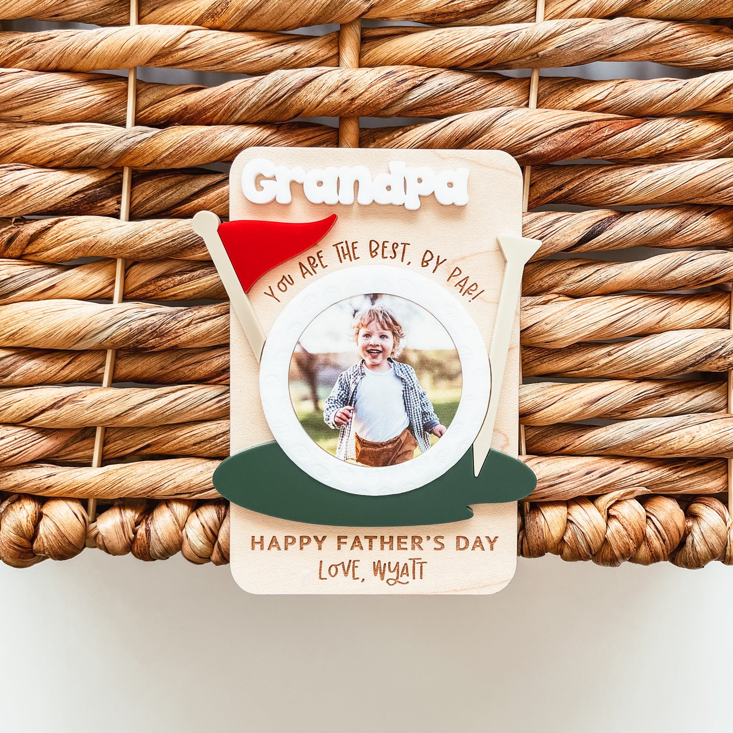 Best By Par Golfing Photo Magnet