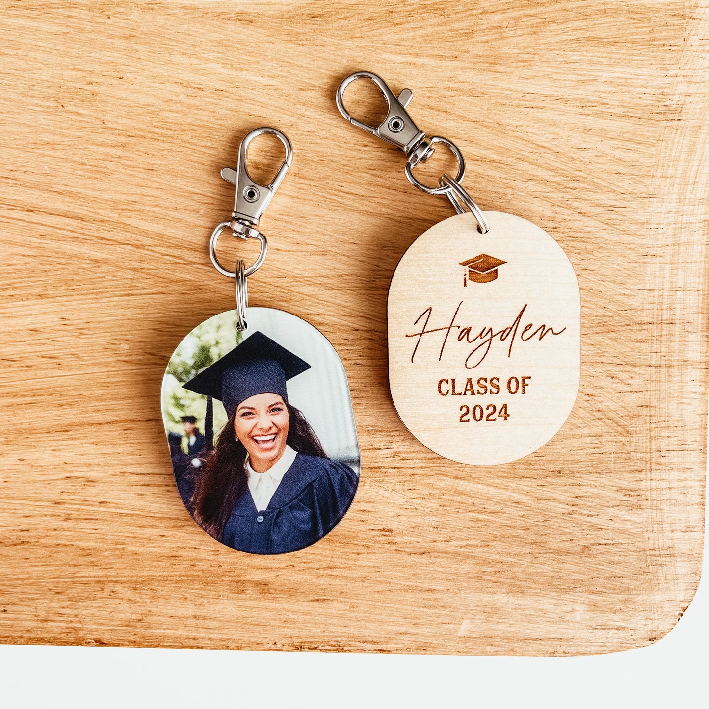 Graduation Photo Keychain