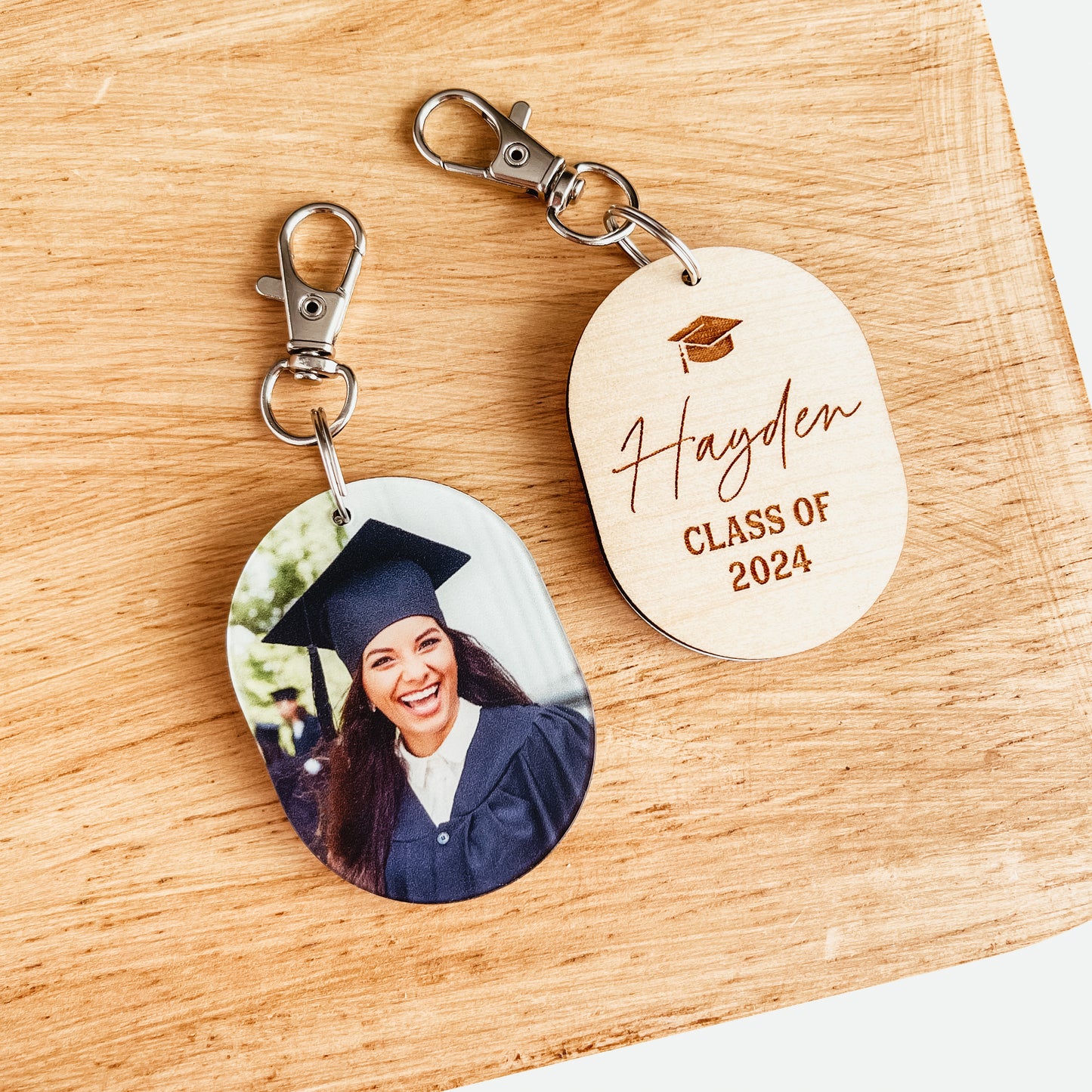 Graduation Photo Keychain