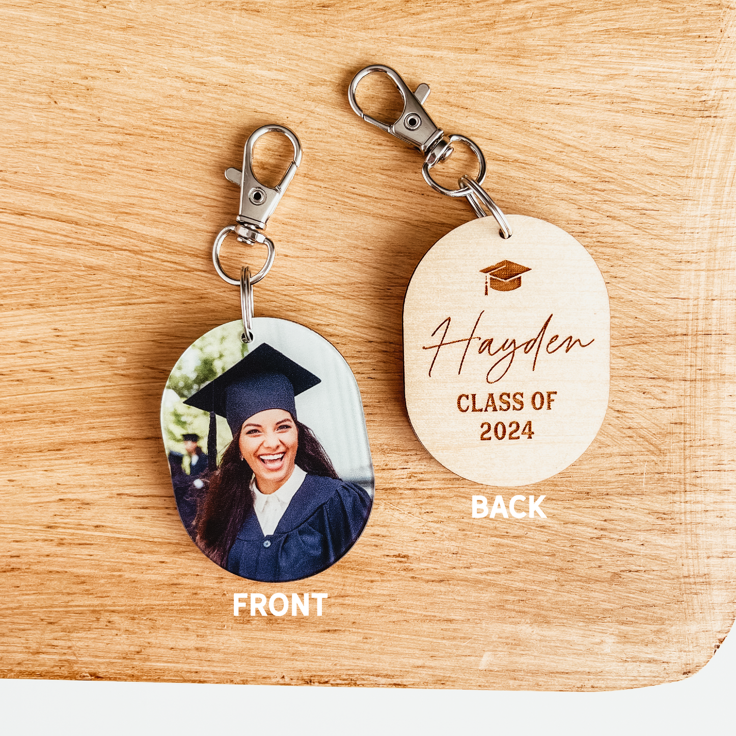 Graduation Photo Keychain