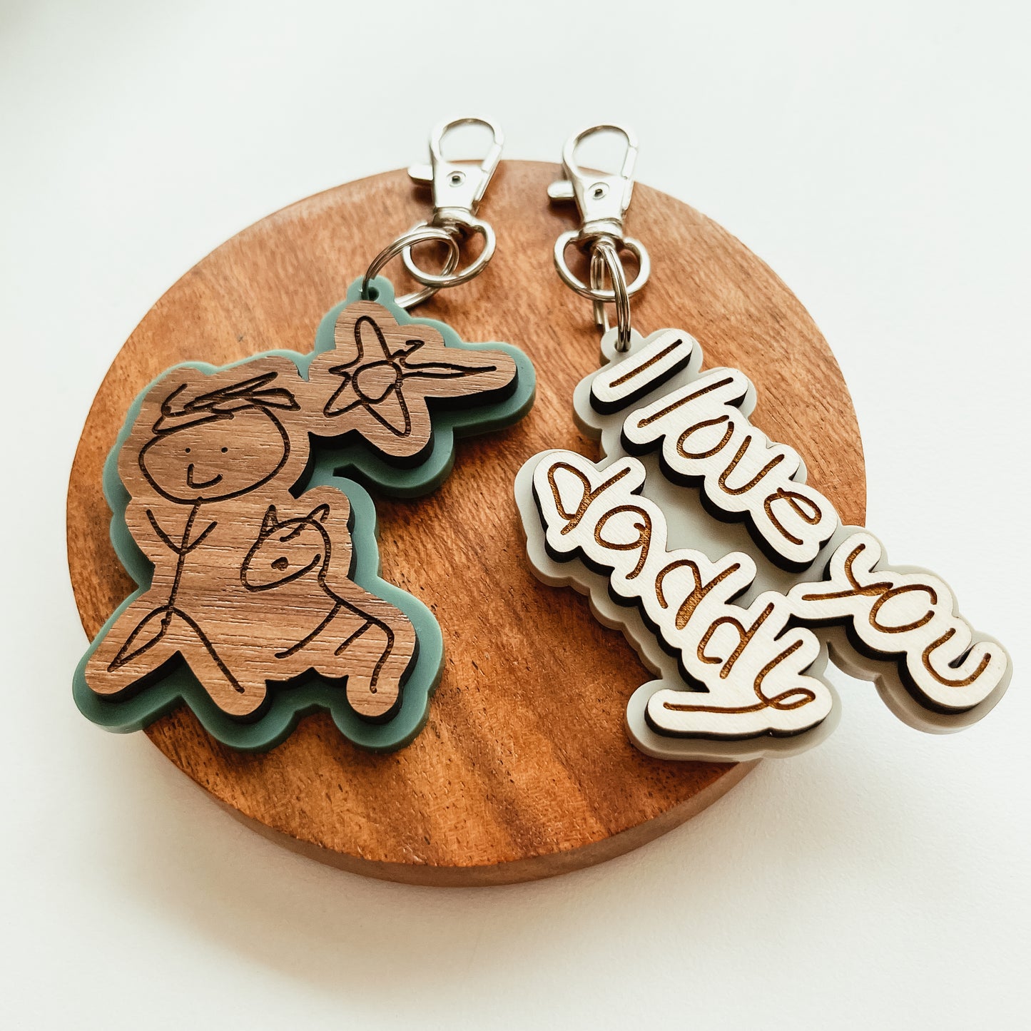 Kid's Handwriting or Drawing Keychain