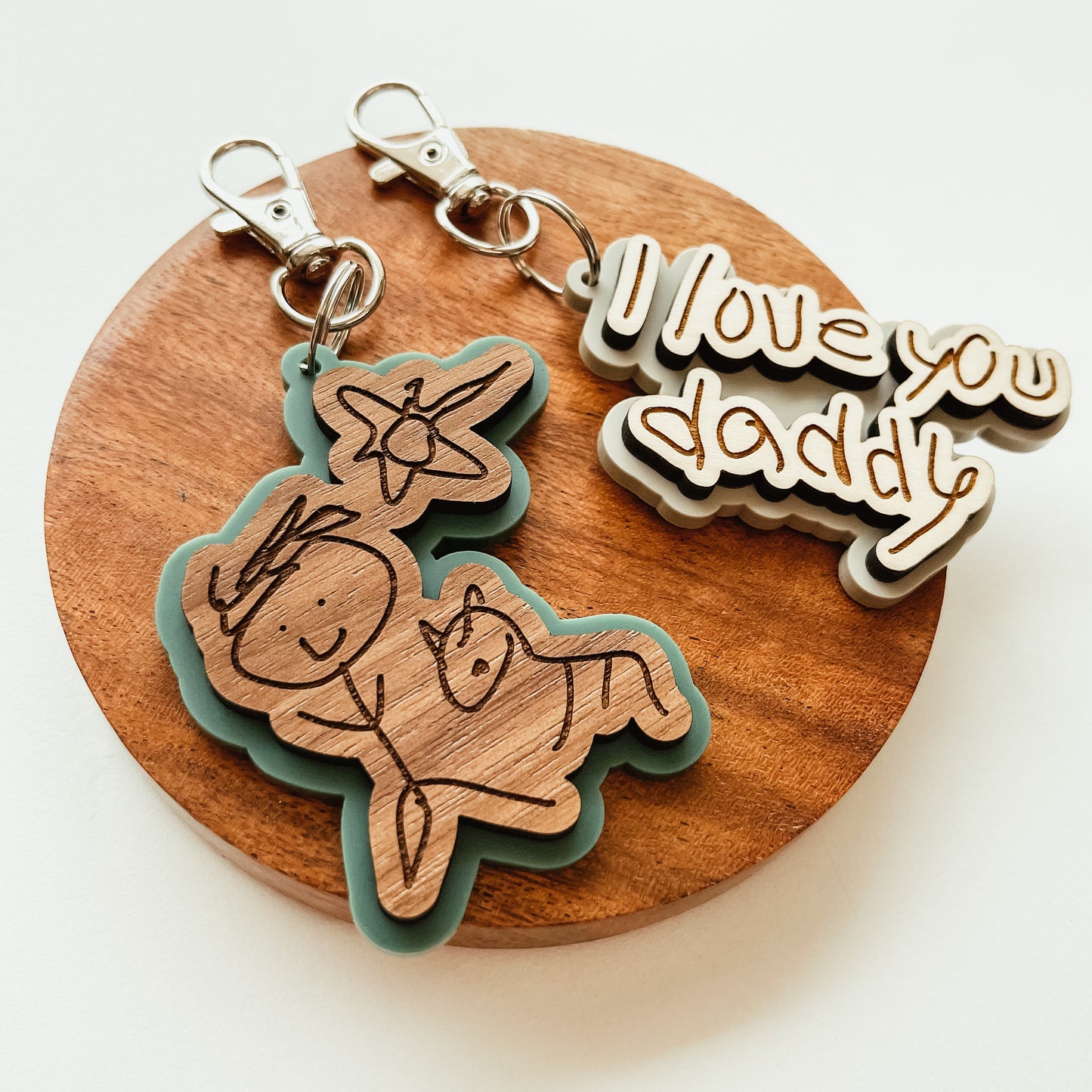 Kid's Handwriting or Drawing Keychain