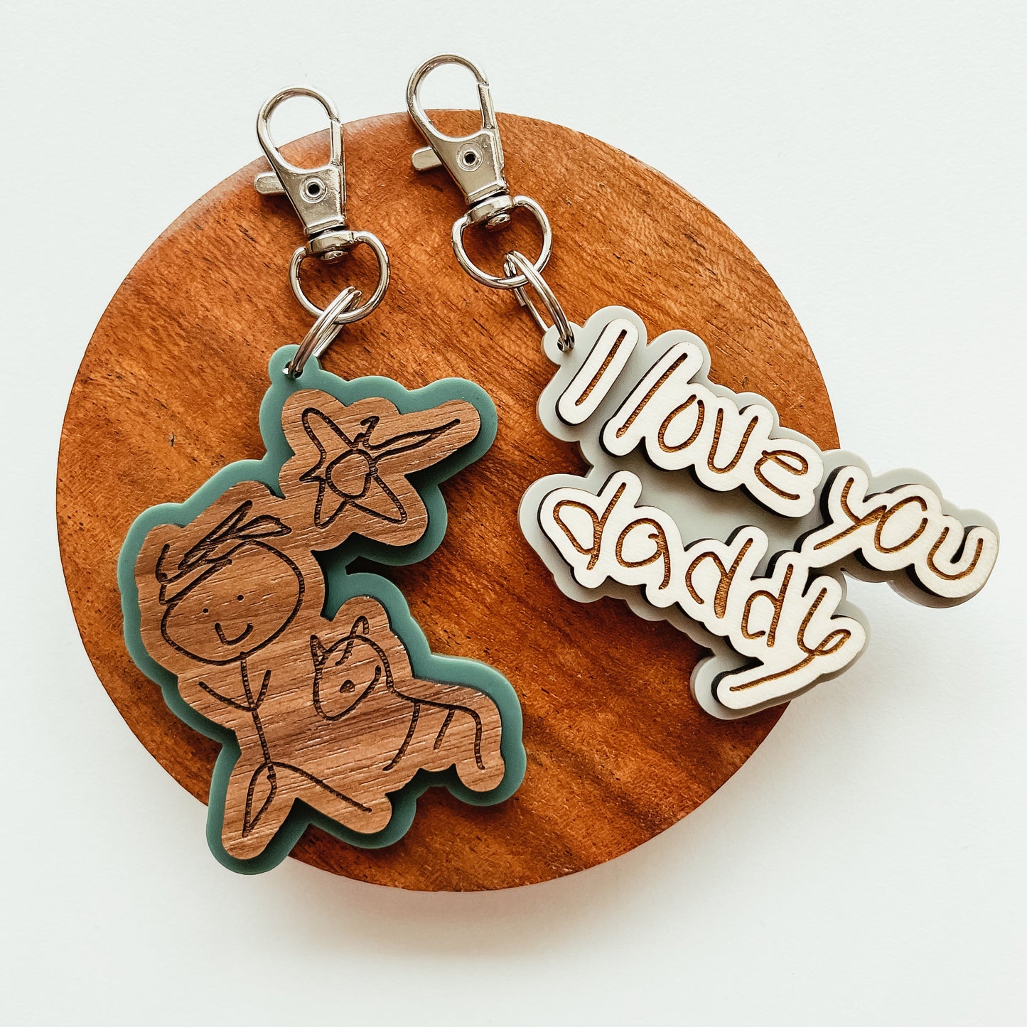 Kid's Handwriting or Drawing Keychain