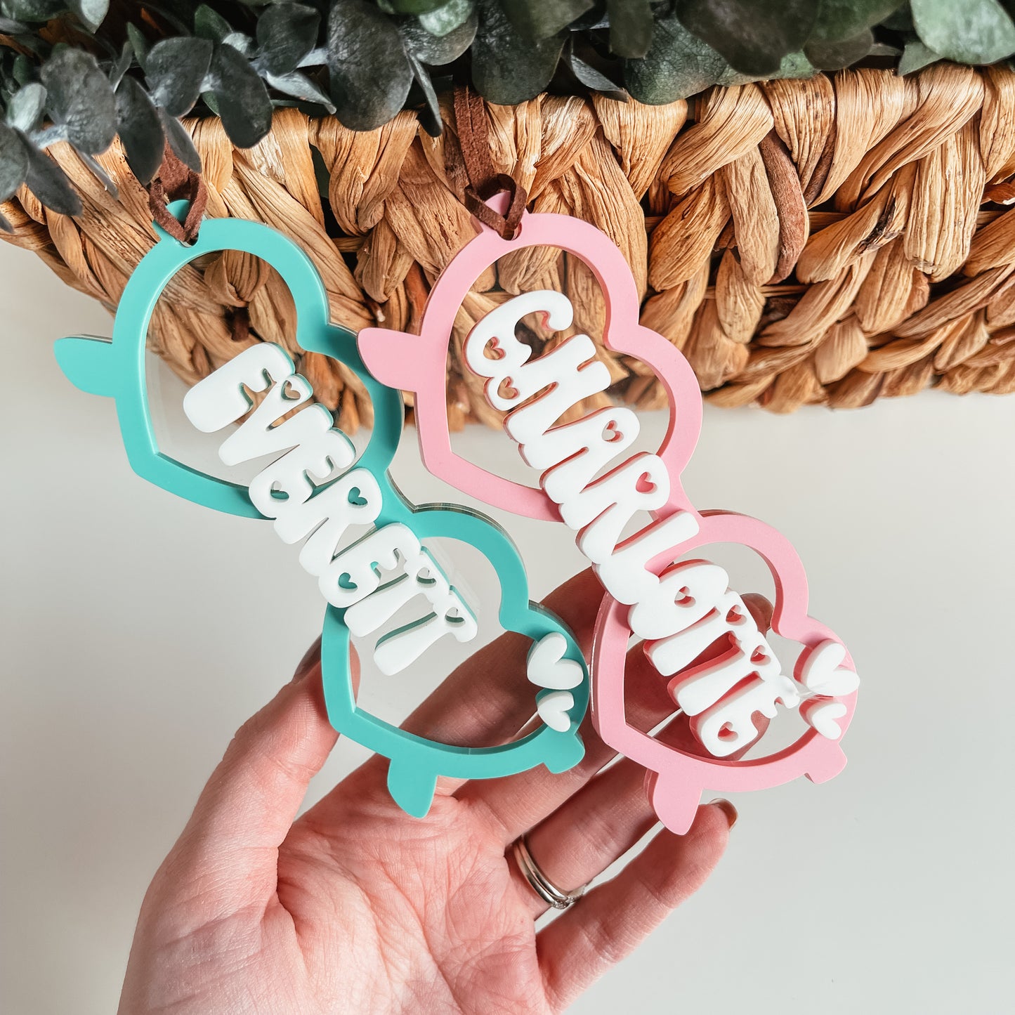 Retro Heart Sunglasses Tag