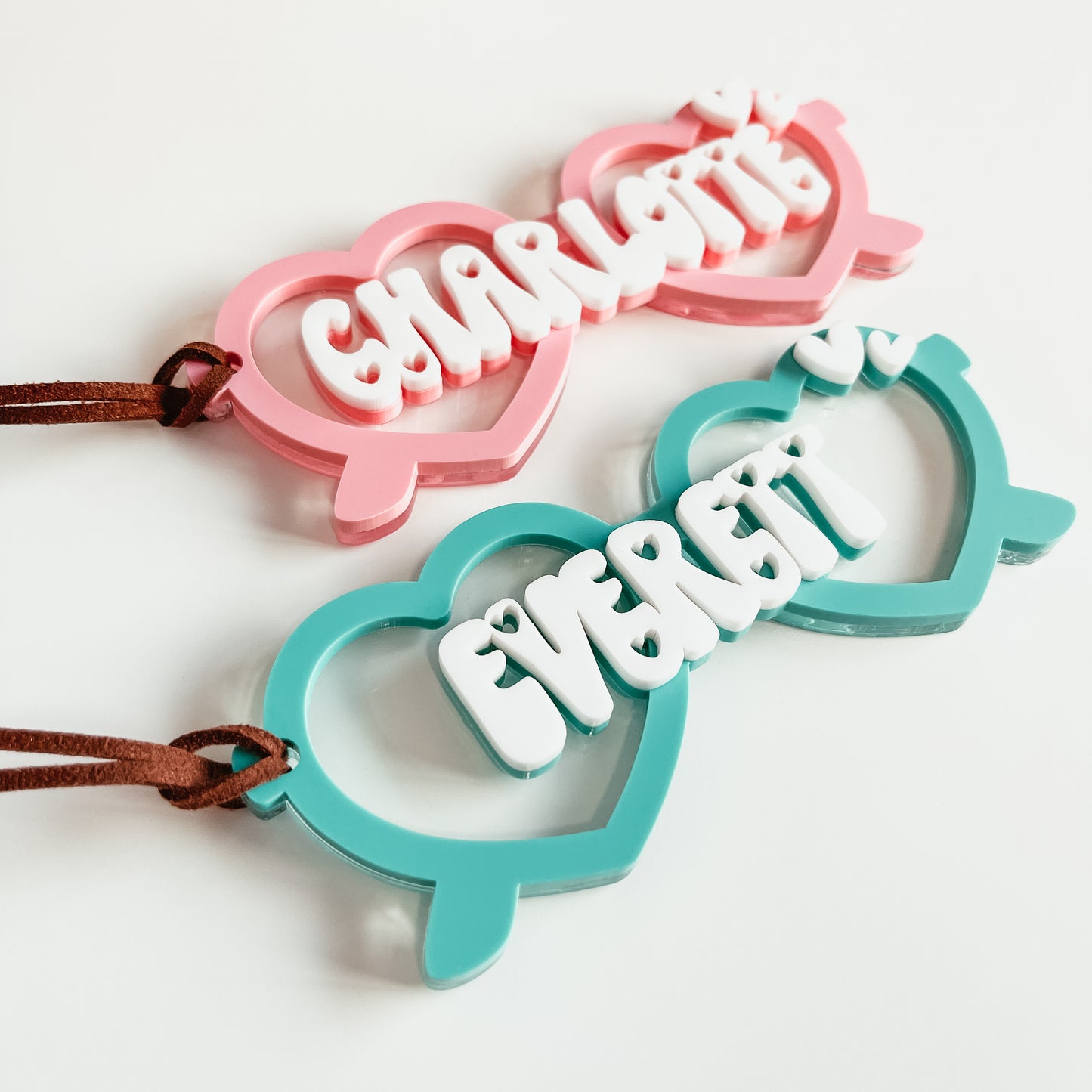 Retro Heart Sunglasses Tag