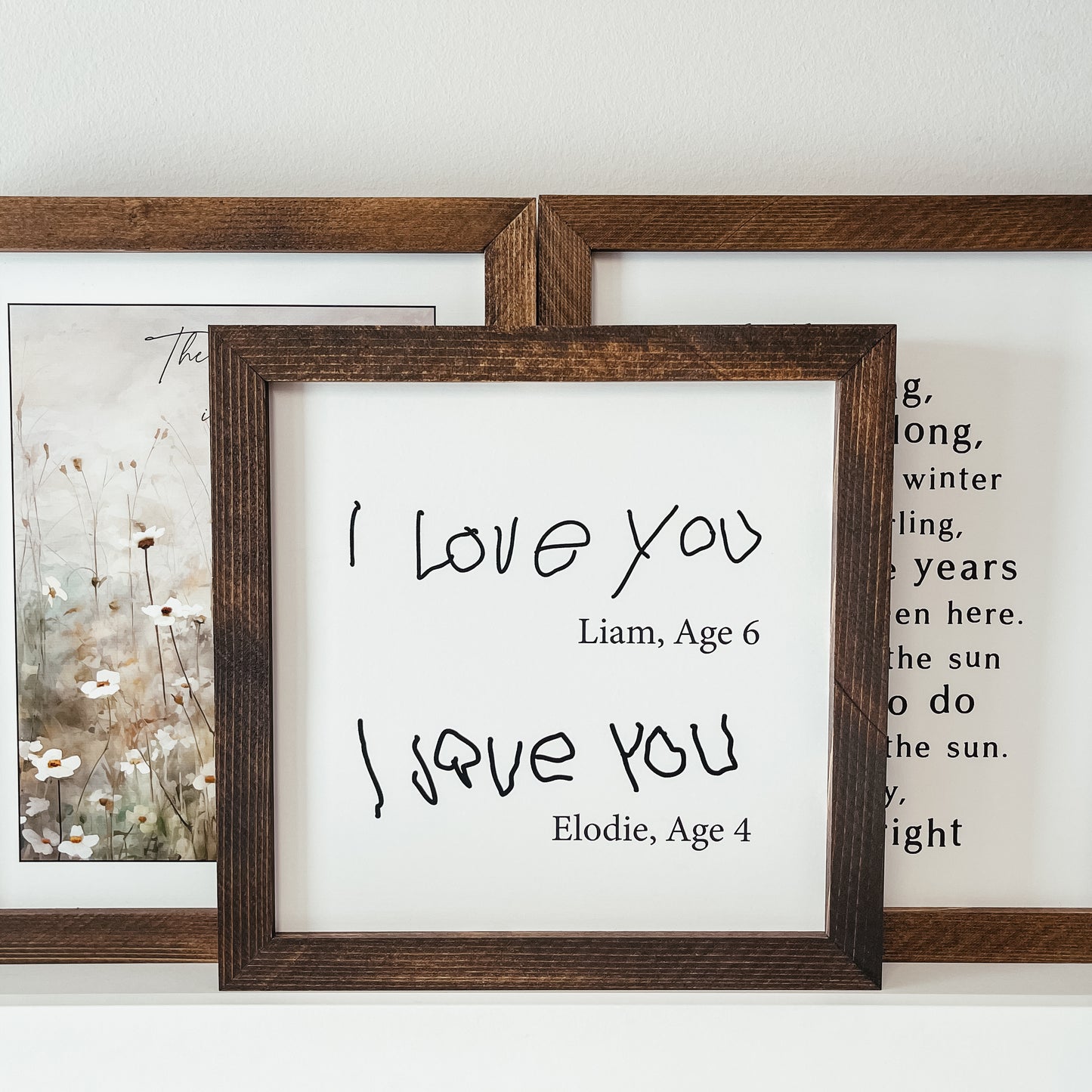 I Love You Handwriting Sign