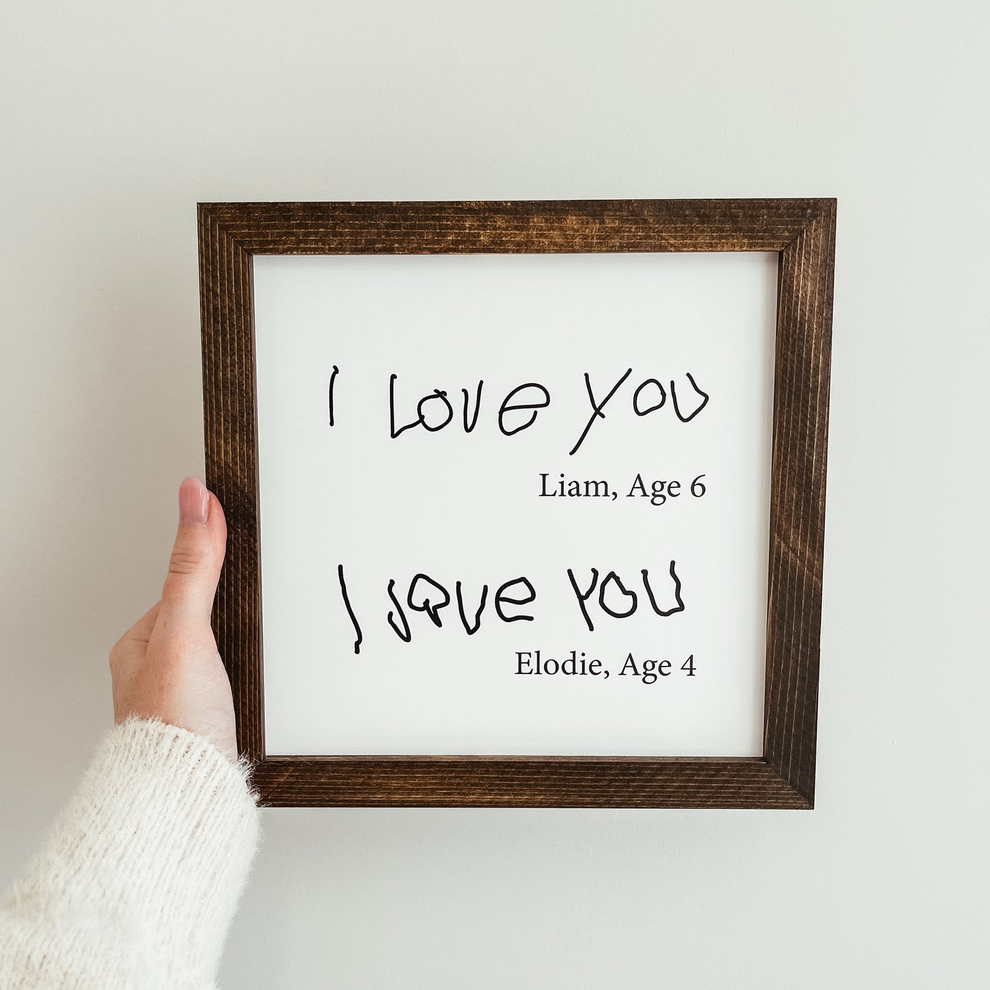 I Love You Handwriting Sign