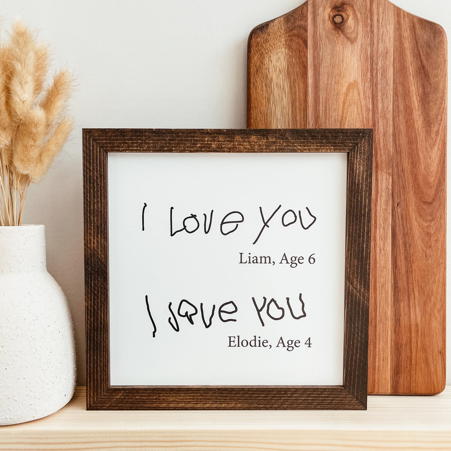 I Love You Handwriting Sign