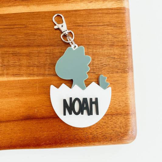 Dino Egg Bag Tag