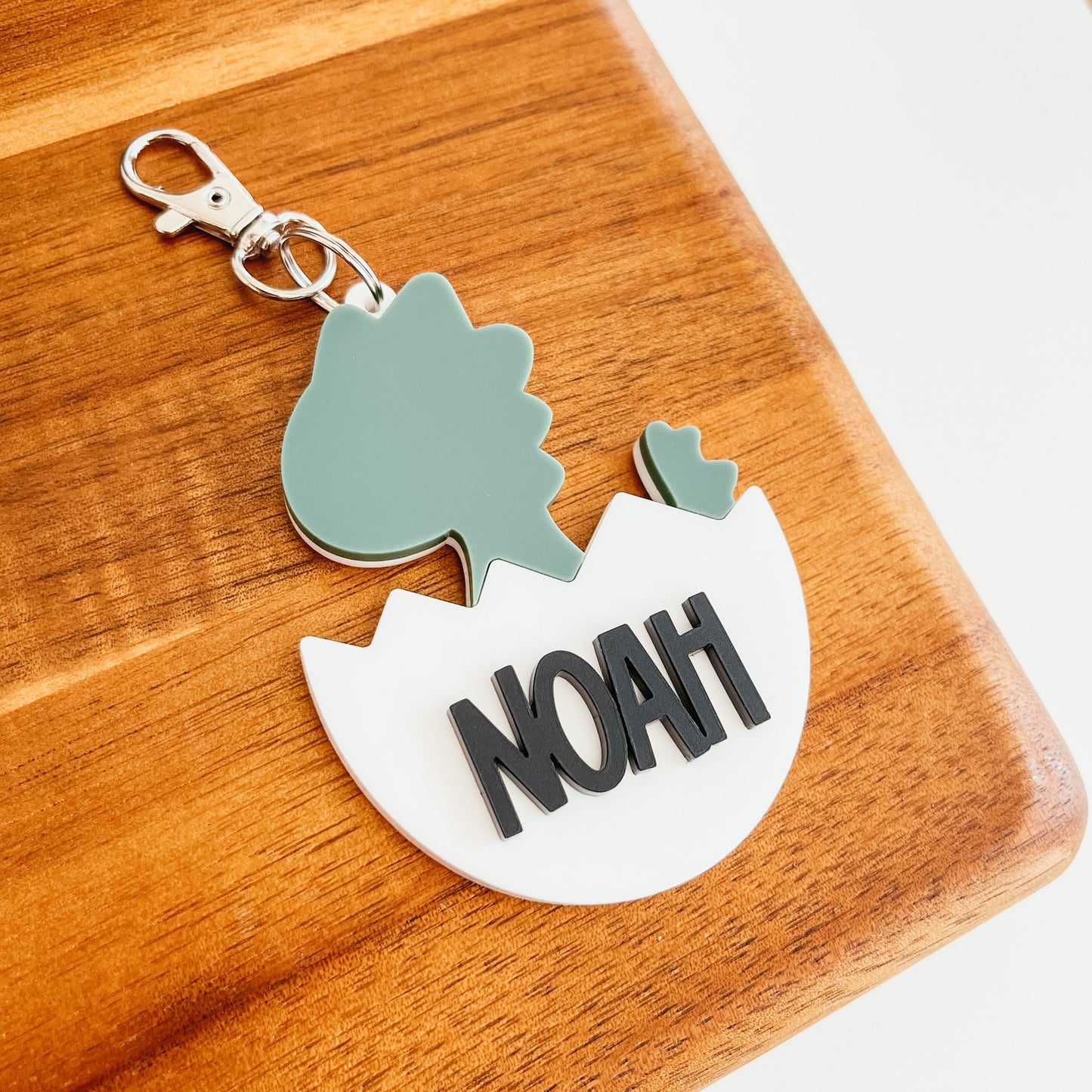 Dino Egg Bag Tag