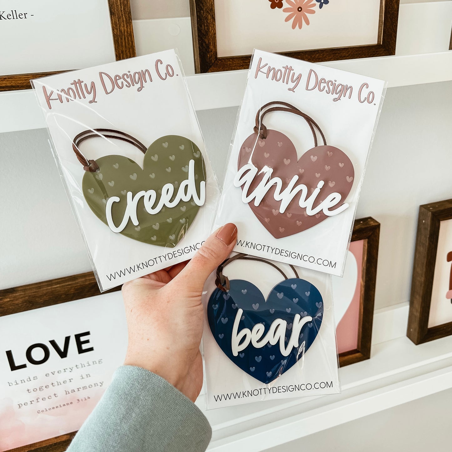 3D Acrylic Heart Tag | 2024 Version