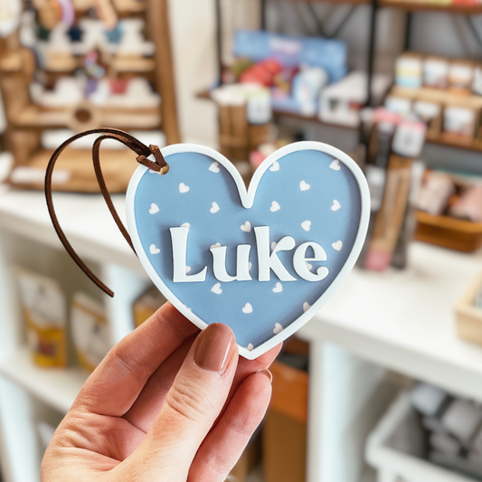 3D Layered Heart Tag