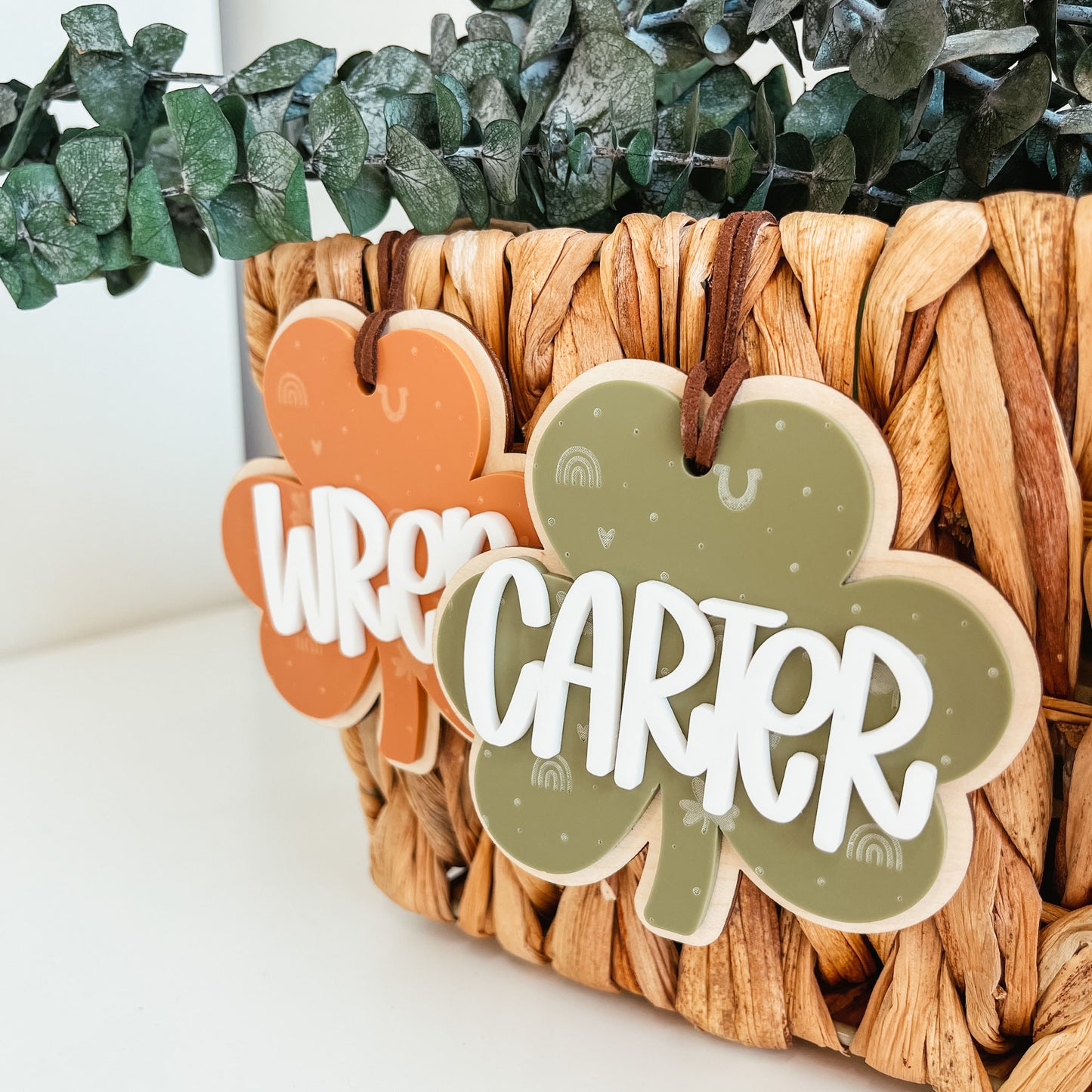 3D Shamrock Tag
