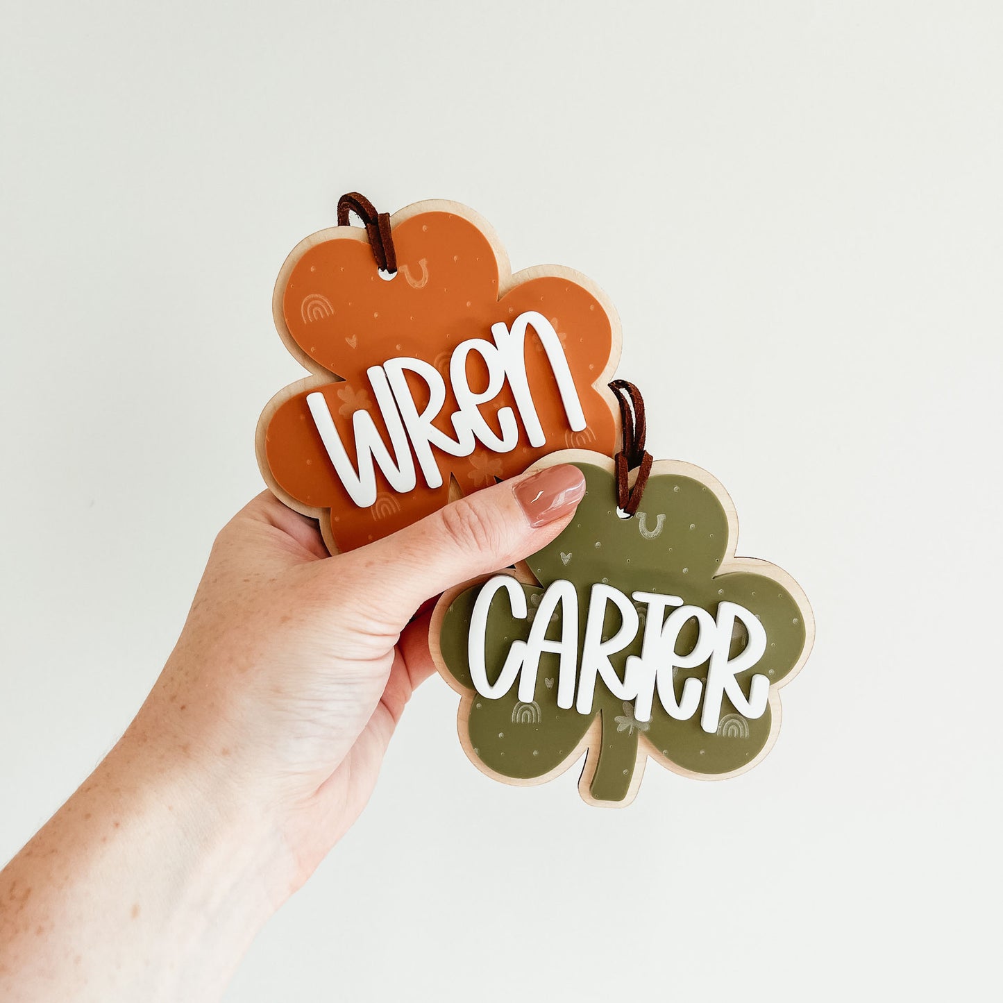 3D Shamrock Tag