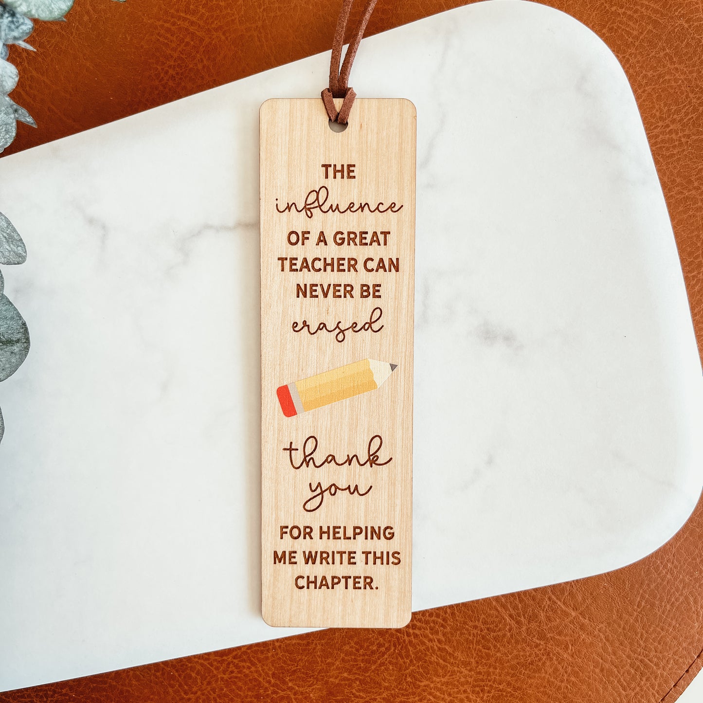 Custom Teacher Bookmark - The Influence Of A Great Teacher