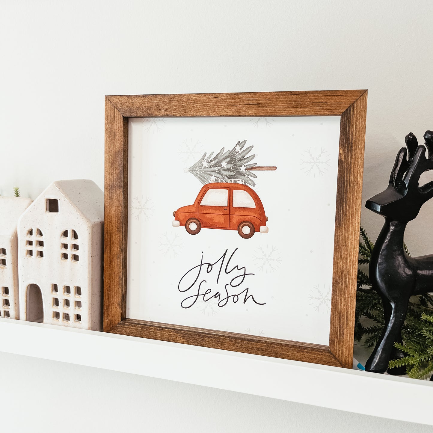 Jolly Season Christmas Sign