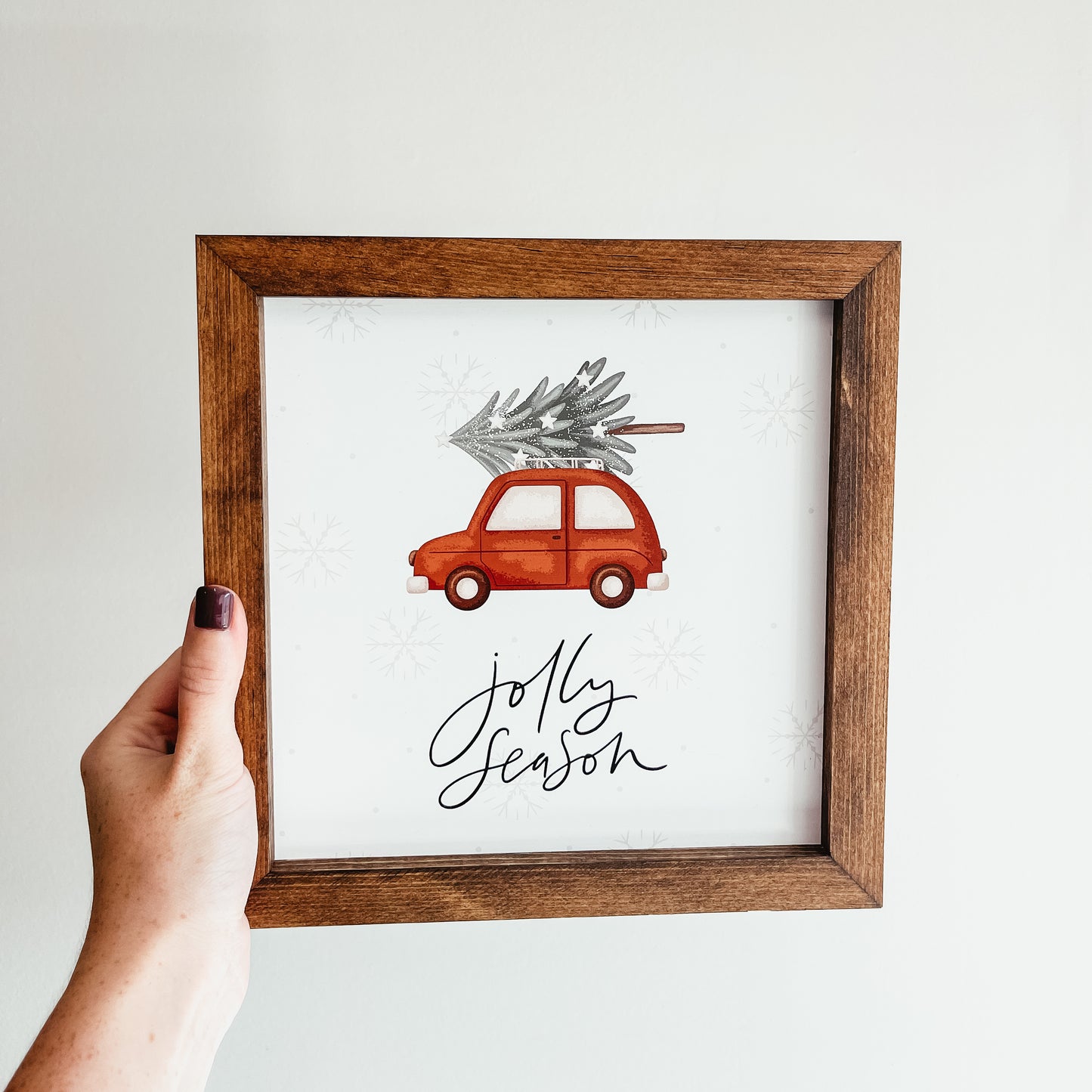 Jolly Season Christmas Sign