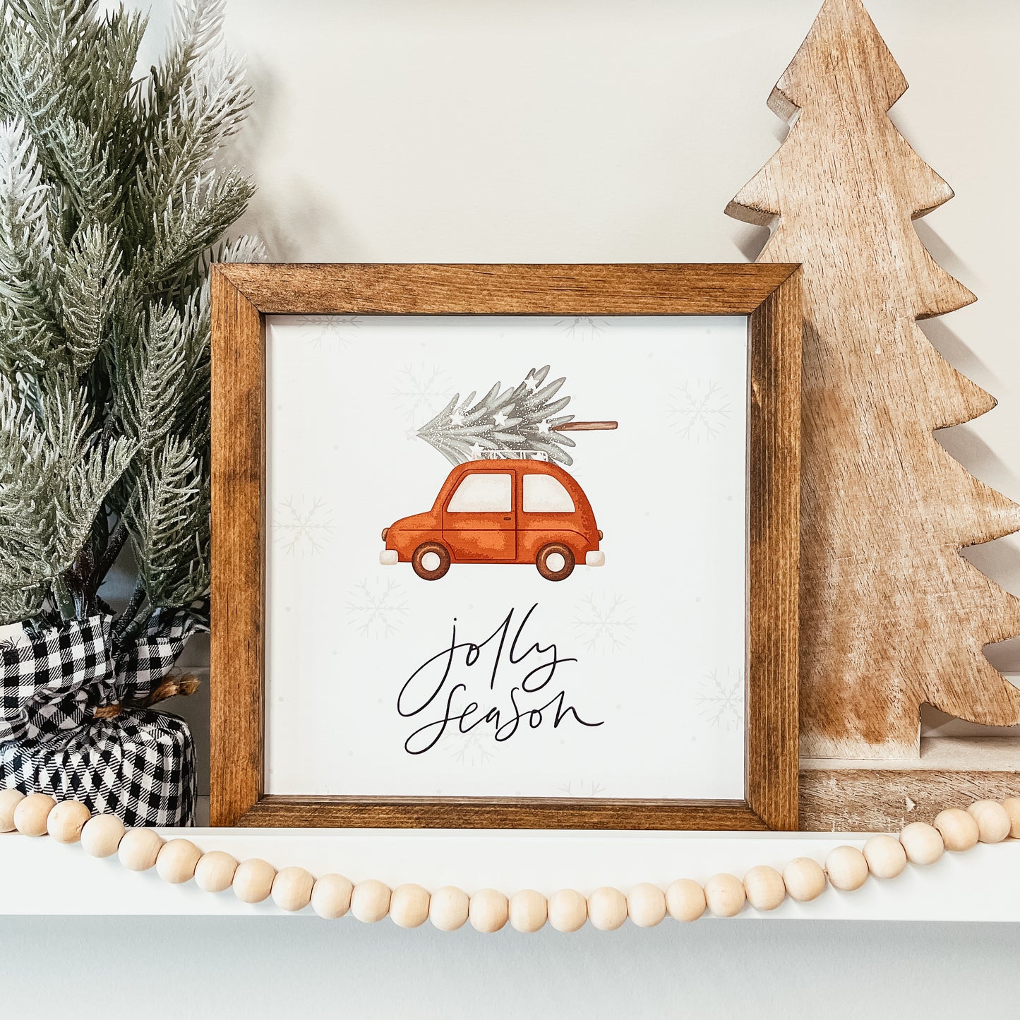 Jolly Season Christmas Sign