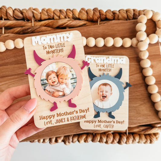 Little Monster Photo Magnet (Mother's Day or Father's Day)