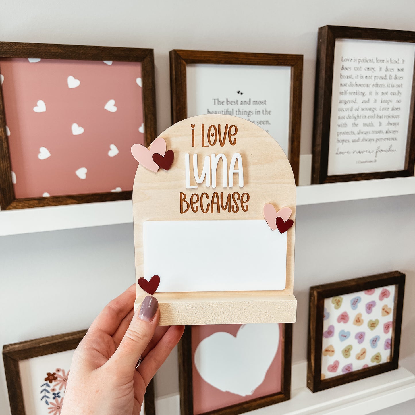 Love Note Sign (Dry Erase)