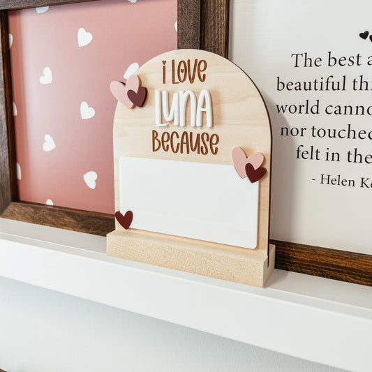 Love Note Sign (Dry Erase)