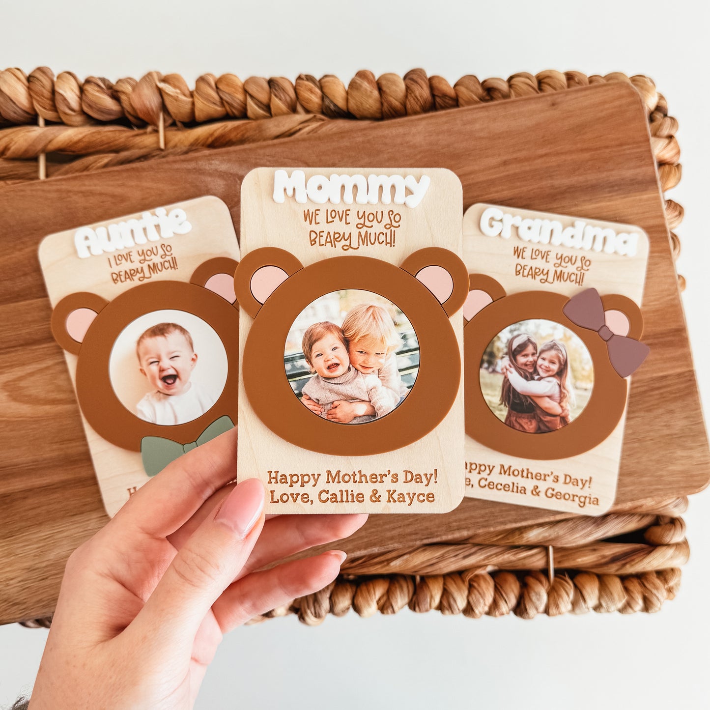 Love You Beary Much Photo Magnet (Mother's Day or Father's Day)