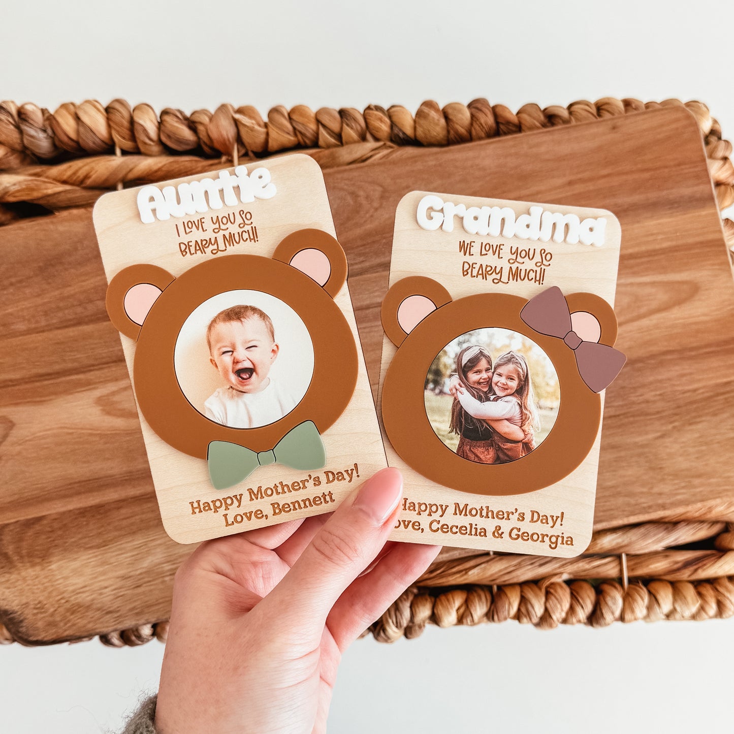 Love You Beary Much Photo Magnet (Mother's Day or Father's Day)