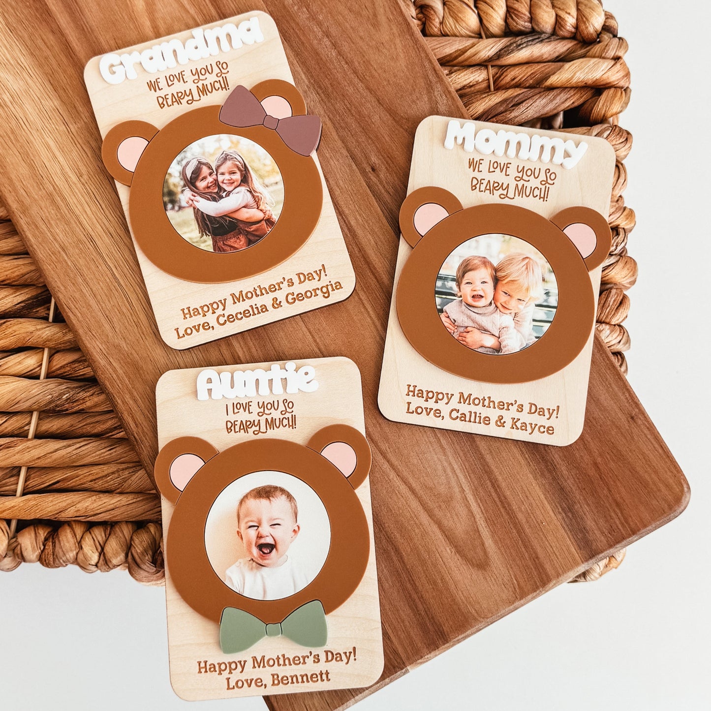 Love You Beary Much Photo Magnet (Mother's Day or Father's Day)