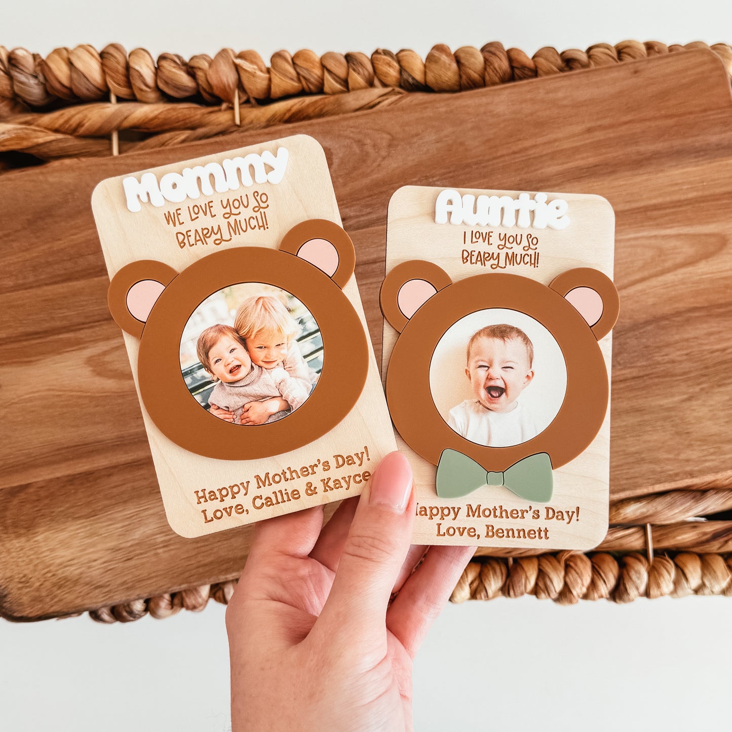 Love You Beary Much Photo Magnet (Mother's Day or Father's Day)