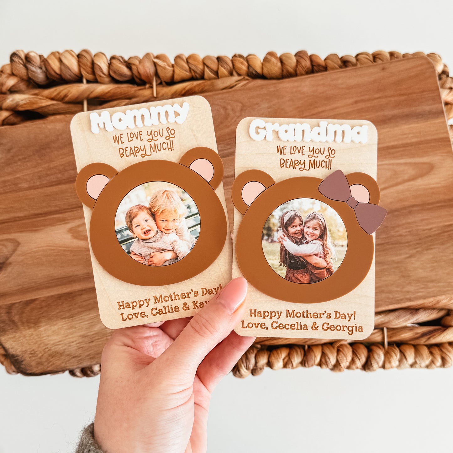 Love You Beary Much Photo Magnet (Mother's Day or Father's Day)