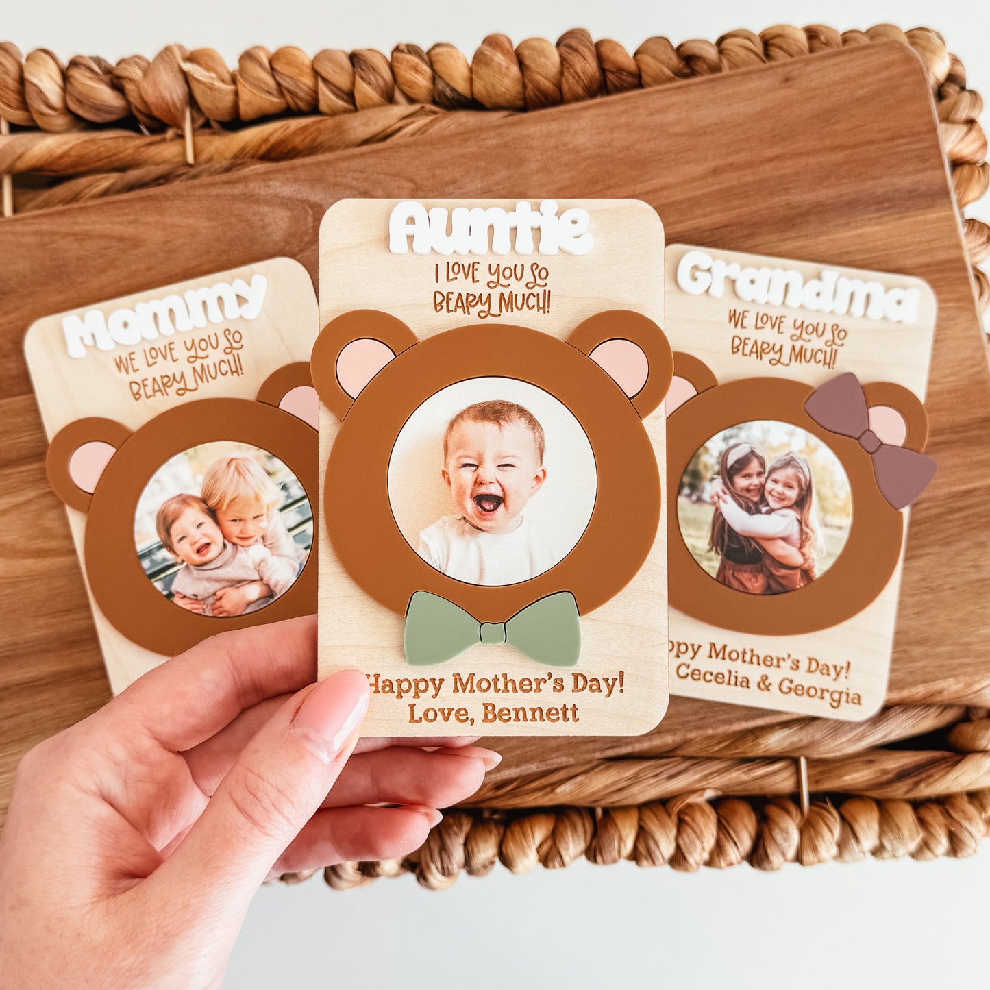 Love You Beary Much Photo Magnet (Mother's Day or Father's Day)