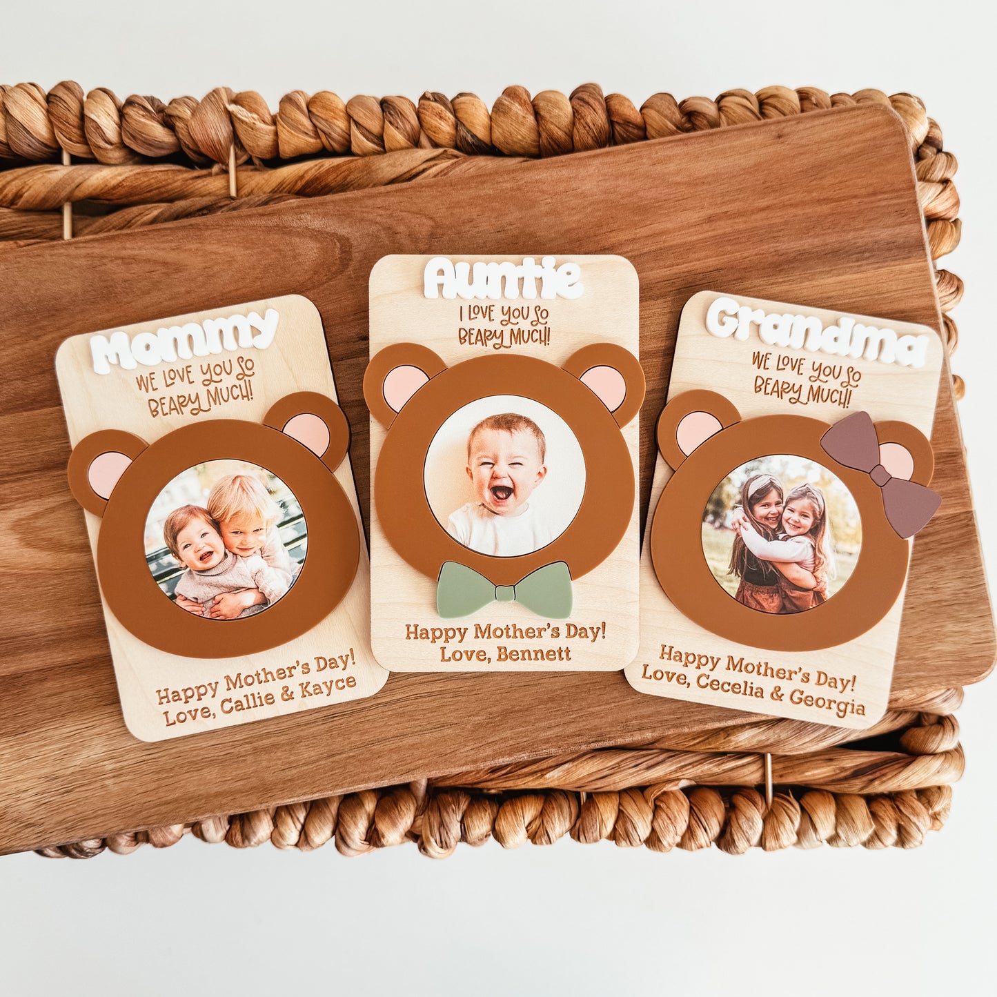 Love You Beary Much Photo Magnet (Mother's Day or Father's Day)