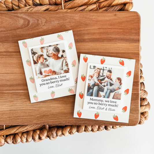 Strawberry Love You Berry Much Photo Magnet