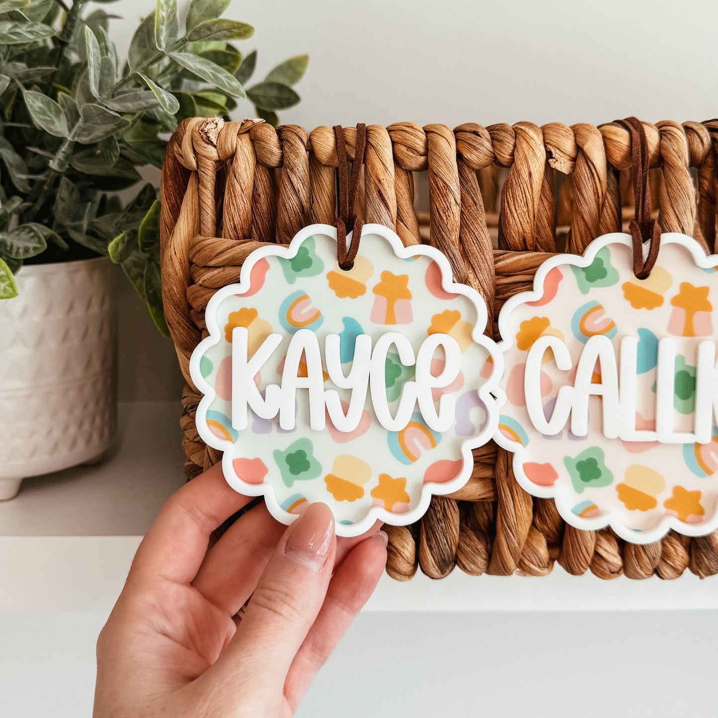 St. Patrick's Day Lucky Charm Scallop Tag