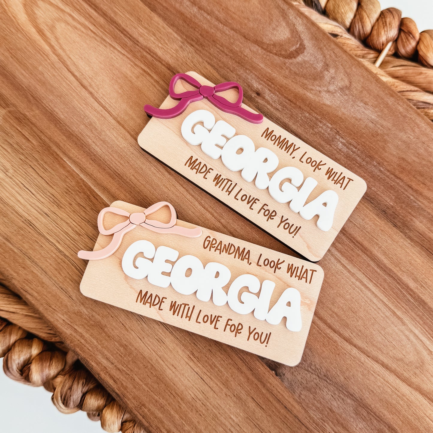 Made With Love Bow Magnet