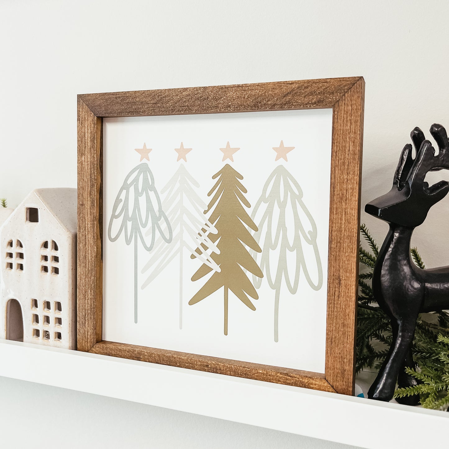 Minimalist Christmas Trees Sign
