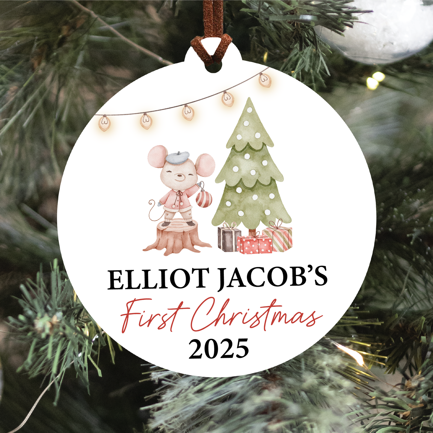 Baby's First Christmas Ornament | Woodland Collection
