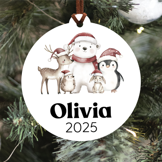 2025 Name And Year Christmas Ornament (Choose Your Image & Font)