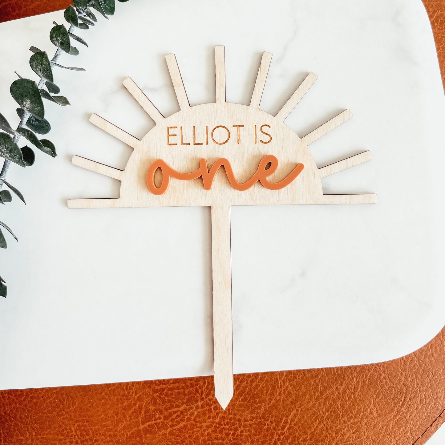 Custom Sun Cake Topper